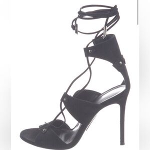 Black Thomas Wylde heels size 8 with straps